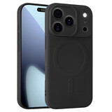 ShieldCase® iPhone 17 Pro Siliconen MagSafe back cover (zwart)