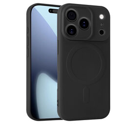 ShieldCase® iPhone 17 Pro Siliconen MagSafe back cover (zwart)