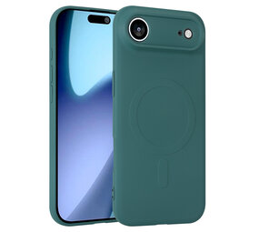 ShieldCase® iPhone Air Siliconen MagSafe back cover (donkergroen)