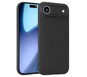 ShieldCase® iPhone Air Siliconen MagSafe back cover (zwart)