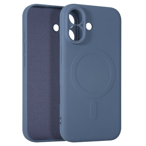 ShieldCase® ShieldCase iPhone 17 Siliconen MagSafe back cover (grijs)