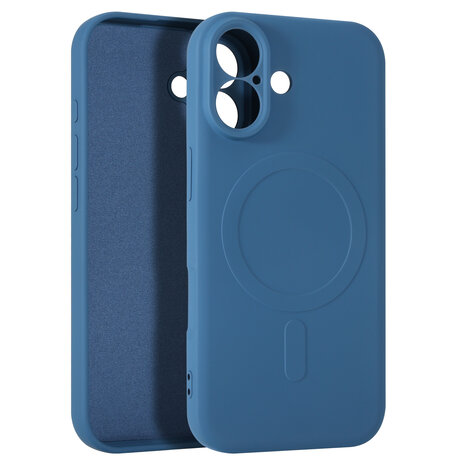 ShieldCase® ShieldCase iPhone 17 Siliconen MagSafe back cover (donkerblauw)