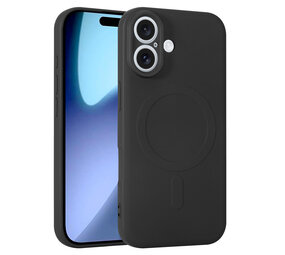 ShieldCase® iPhone 17 Siliconen MagSafe back cover (zwart)