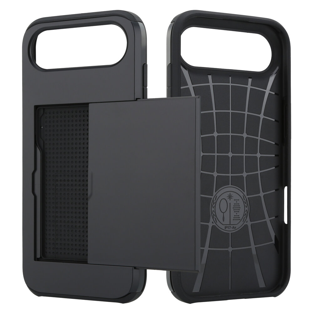 ShieldCase® ShieldCase iPhone Air Kaarthouder case met slider (zwart)