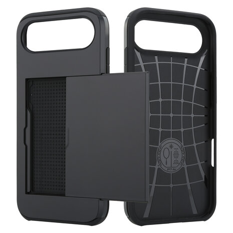 ShieldCase® ShieldCase iPhone Air Kaarthouder case met slider (zwart)