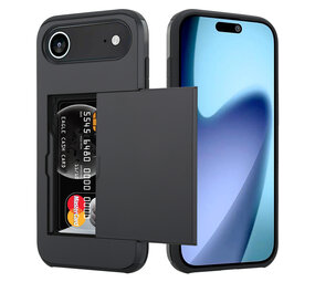 ShieldCase® iPhone Air Kaarthouder case met slider (zwart) ShieldCase® iPhone Air Kaarthouder case met slider (zwart)