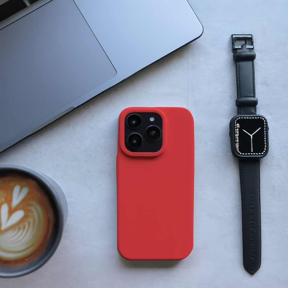 Coverzs Coverzs Solid silicone case iPhone 14 (rosé)