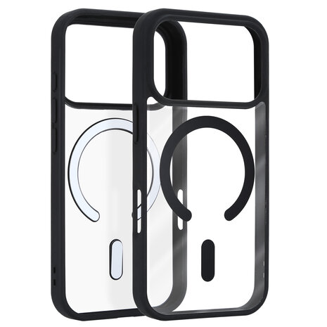 ShieldCase® ShieldCase iPhone 17 Pro MagSafe hoesje met gekleurde rand (zwart) ShieldCase® ShieldCase iPhone 17 Pro MagSafe hoesje met gekleurde rand (zwart)