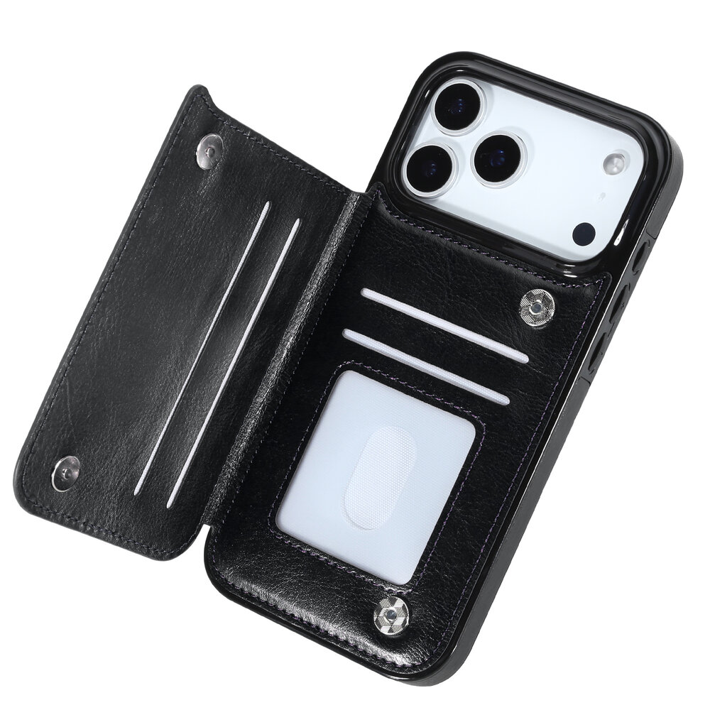 ShieldCase® ShieldCase iPhone 17 Pro Max Wallet case (zwart) ShieldCase® ShieldCase iPhone 17 Pro Max Wallet case (zwart)