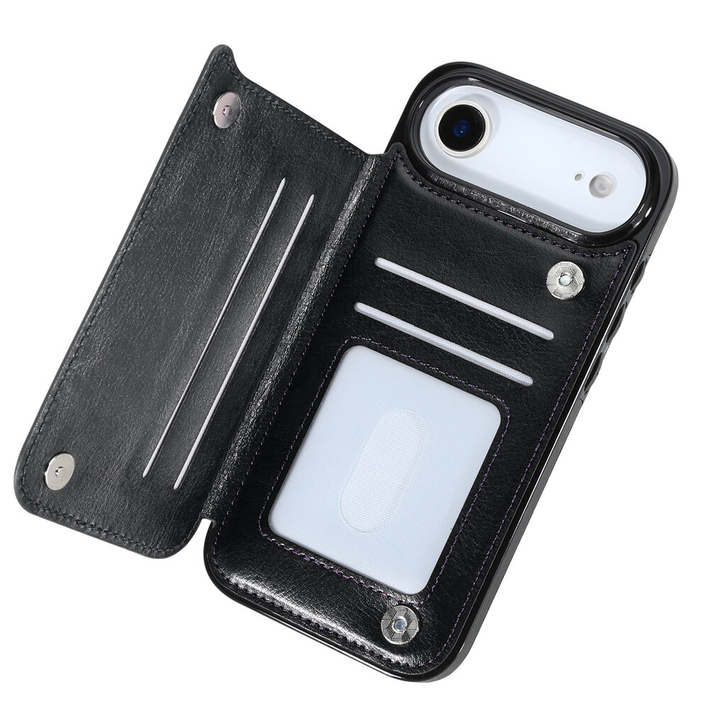 ShieldCase® ShieldCase iPhone Air Wallet case (zwart) ShieldCase® ShieldCase iPhone Air Wallet case (zwart)