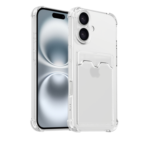ShieldCase® ShieldCase iPhone 17 TPU hoesje met pasjeshouder (transparant) ShieldCase® ShieldCase iPhone 17 TPU hoesje met pasjeshouder (transparant)