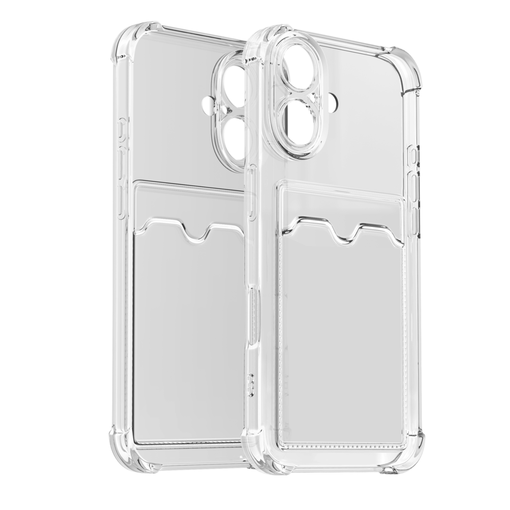 ShieldCase® ShieldCase iPhone 17 TPU hoesje met pasjeshouder (transparant) ShieldCase® ShieldCase iPhone 17 TPU hoesje met pasjeshouder (transparant)