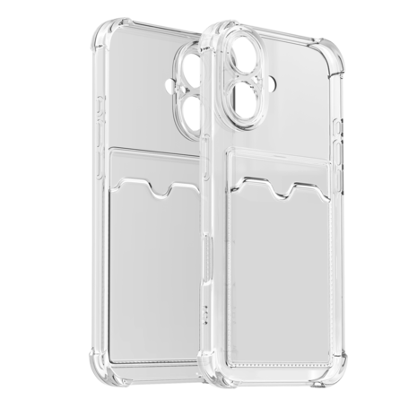 ShieldCase® ShieldCase iPhone 17 TPU hoesje met pasjeshouder (transparant) ShieldCase® ShieldCase iPhone 17 TPU hoesje met pasjeshouder (transparant)