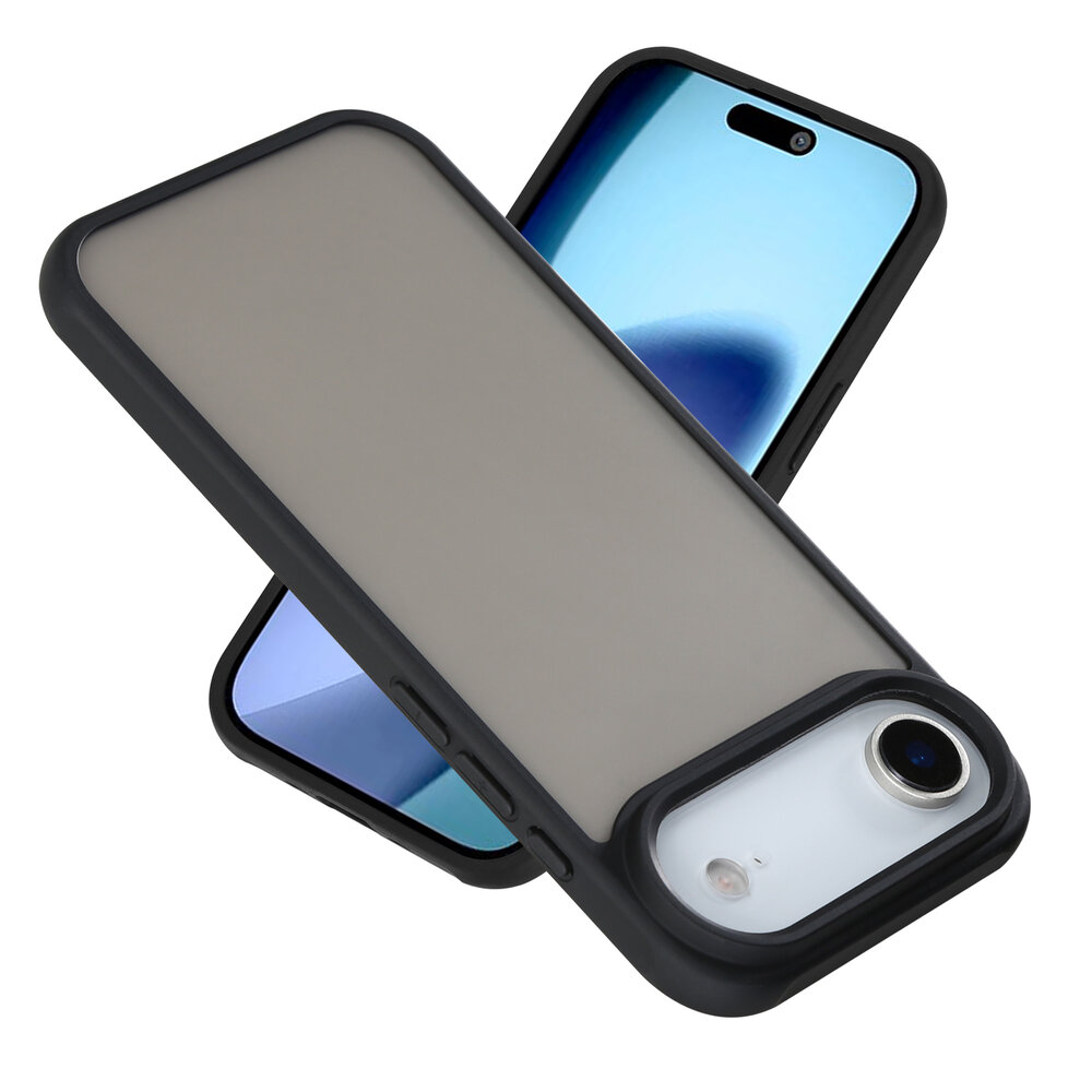 Coverzs Coverzs iPhone Air matte Hardcase (zwart) Coverzs Coverzs iPhone Air matte Hardcase (zwart)