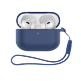 ShieldCase® Airpods Pro 3 silicone met koordje (donkerblauw)