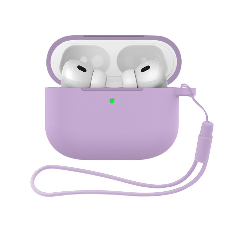 ShieldCase® ShieldCase Airpods Pro 3 silicone case met koordje (paars)