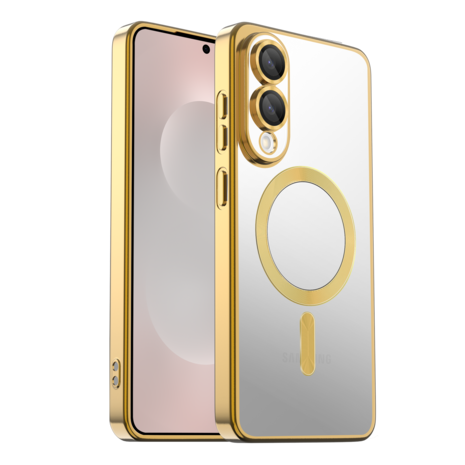 Coverzs Coverzs Samsung Galaxy S25 Edge MagSafe hoesje met camera cover (goud) Coverzs Coverzs Samsung Galaxy S25 Edge MagSafe hoesje met camera cover (goud)