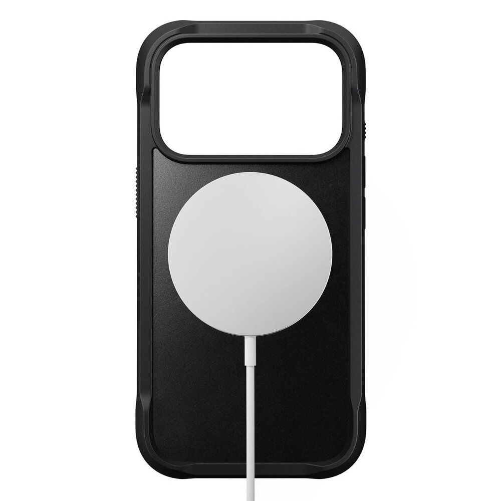 Nomad Nomad iPhone 17 Pro Rugged Horween Leather case (zwart)