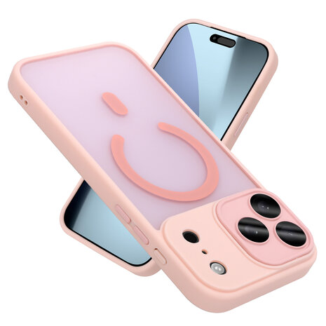 Coverzs Coverzs iPhone 17 Pro Max matte MagSafe case met camera cover (roze) Coverzs Coverzs iPhone 17 Pro Max matte MagSafe case met camera cover (roze)