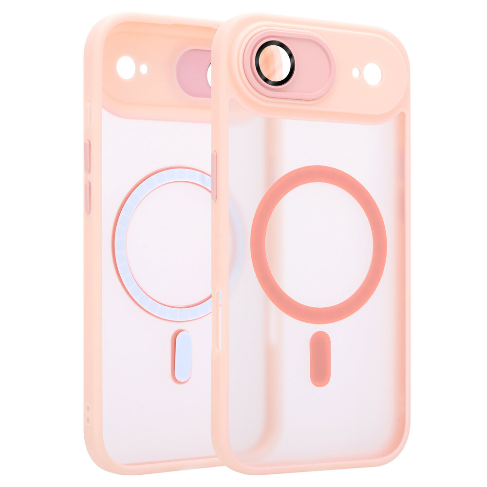Coverzs Coverzs iPhone Air matte MagSafe case met camera cover (roze) Coverzs Coverzs iPhone Air matte MagSafe case met camera cover (roze)