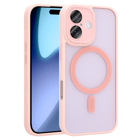 Coverzs Coverzs iPhone 17 matte MagSafe case met camera cover (roze) Coverzs Coverzs iPhone 17 matte MagSafe case met camera cover (roze)
