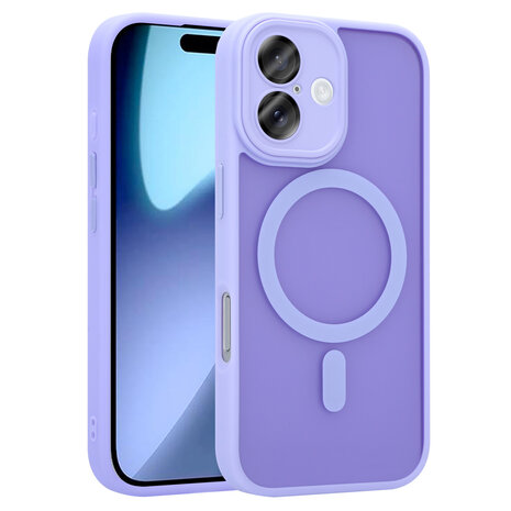 Coverzs Coverzs iPhone 17 matte MagSafe case met camera cover (paars) Coverzs Coverzs iPhone 17 matte MagSafe case met camera cover (paars)