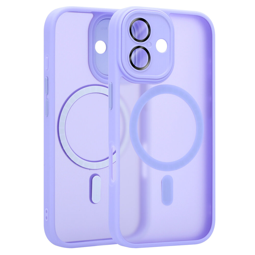 Coverzs Coverzs iPhone 17 matte MagSafe case met camera cover (paars) Coverzs Coverzs iPhone 17 matte MagSafe case met camera cover (paars)