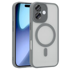 Coverzs Coverzs iPhone 17 matte MagSafe case met camera cover (grijs)