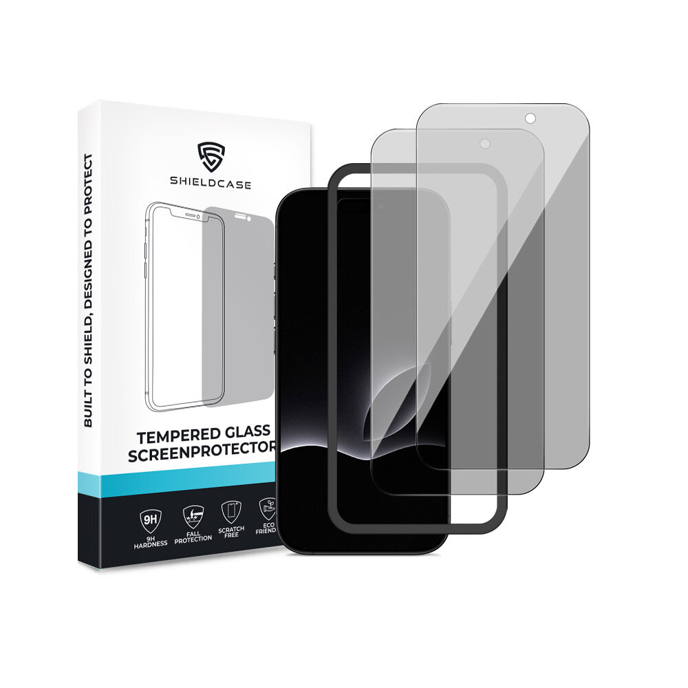 ShieldCase® ShieldCase iPhone 17 Pro Tempered Glass Basic Privacy screenprotector (2-Pack) ShieldCase® ShieldCase iPhone 17 Pro Tempered Glass Basic Privacy screenprotector (2-Pack)