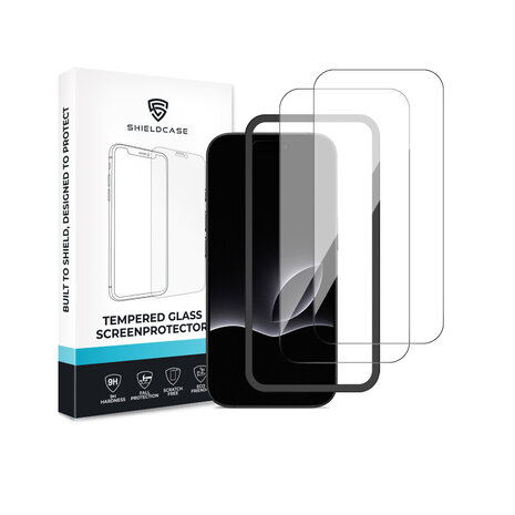 ShieldCase® ShieldCase iPhone 17 Pro Tempered Glass Basic screenprotector (2-Pack) ShieldCase® ShieldCase iPhone 17 Pro Tempered Glass Basic screenprotector (2-Pack)
