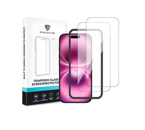 ShieldCase® iPhone 16 Tempered Glass Basic screenprotector (2-Pack) ShieldCase® iPhone 16 Tempered Glass Basic screenprotector (2-Pack)