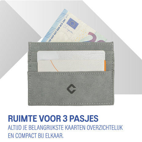Coverzs Coverzs Alcantara pasjeshouder (grijs) Coverzs Coverzs Alcantara pasjeshouder (grijs)