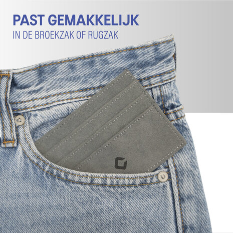 Coverzs Coverzs Alcantara pasjeshouder (grijs) Coverzs Coverzs Alcantara pasjeshouder (grijs)