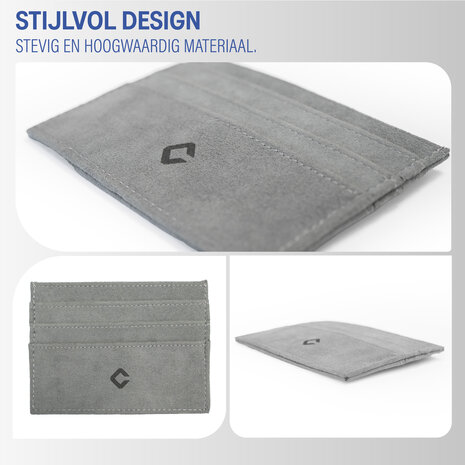 Coverzs Coverzs Alcantara pasjeshouder (grijs) Coverzs Coverzs Alcantara pasjeshouder (grijs)