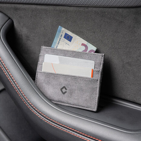 Coverzs Coverzs Alcantara pasjeshouder (grijs) Coverzs Coverzs Alcantara pasjeshouder (grijs)