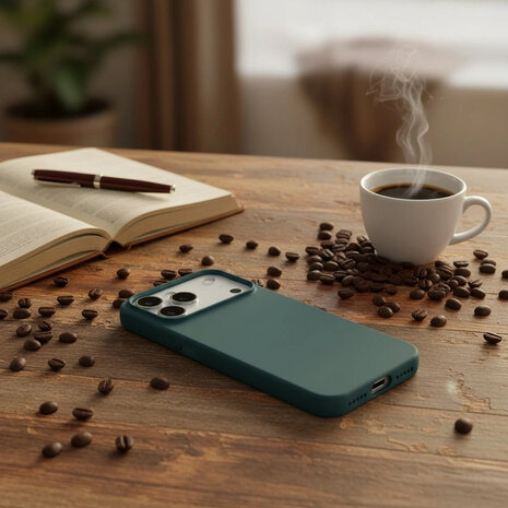 ShieldCase® ShieldCase iPhone 17 Pro siliconen hoesje (donkergroen)