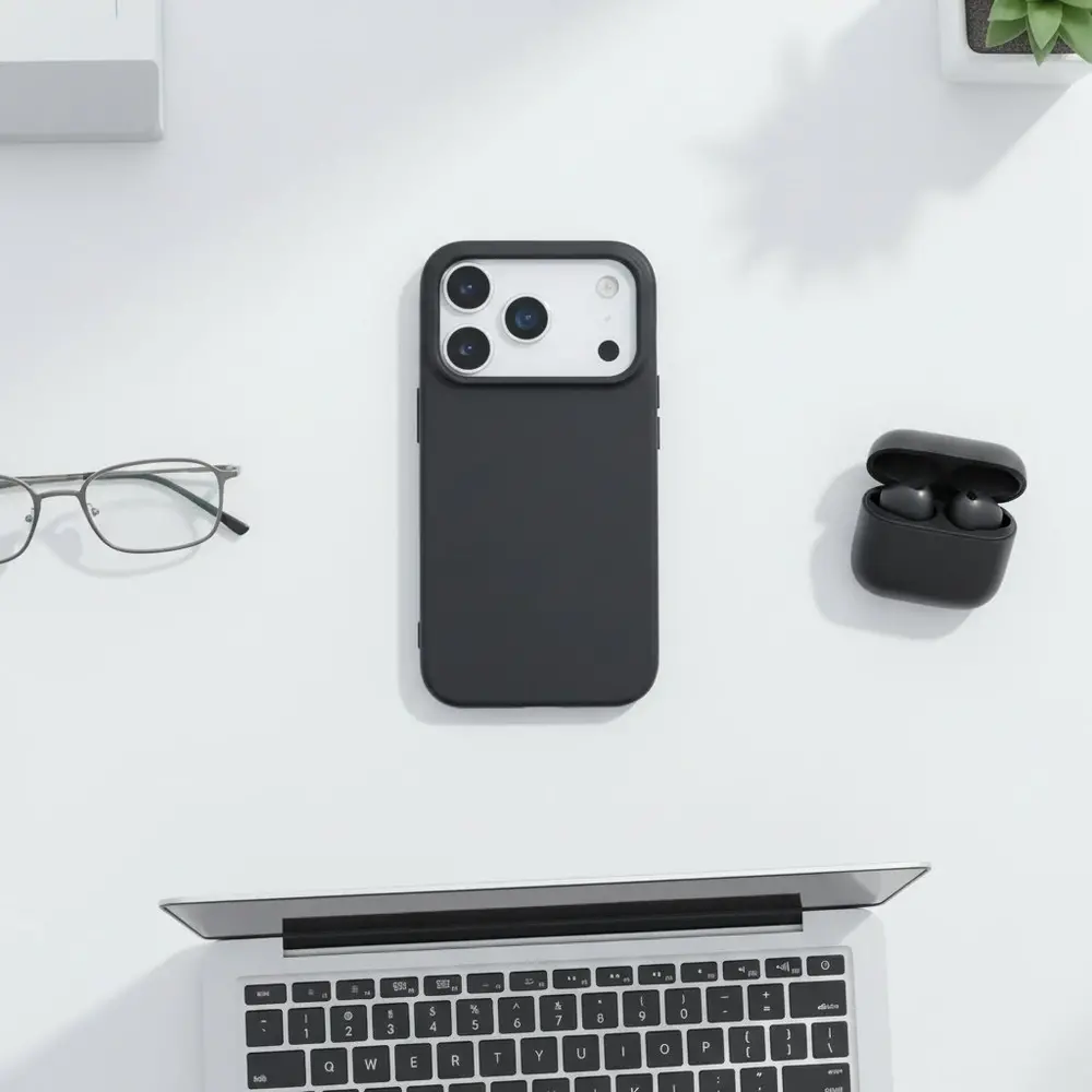 ShieldCase® ShieldCase iPhone 17 Pro siliconen hoesje (zwart)