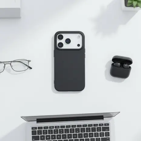 ShieldCase® ShieldCase iPhone 17 Pro Max siliconen hoesje (zwart)