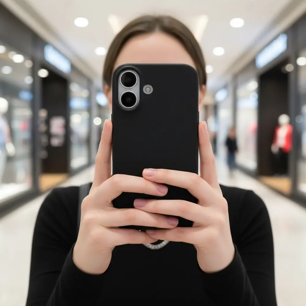 ShieldCase® ShieldCase iPhone 17 siliconen hoesje (zwart)