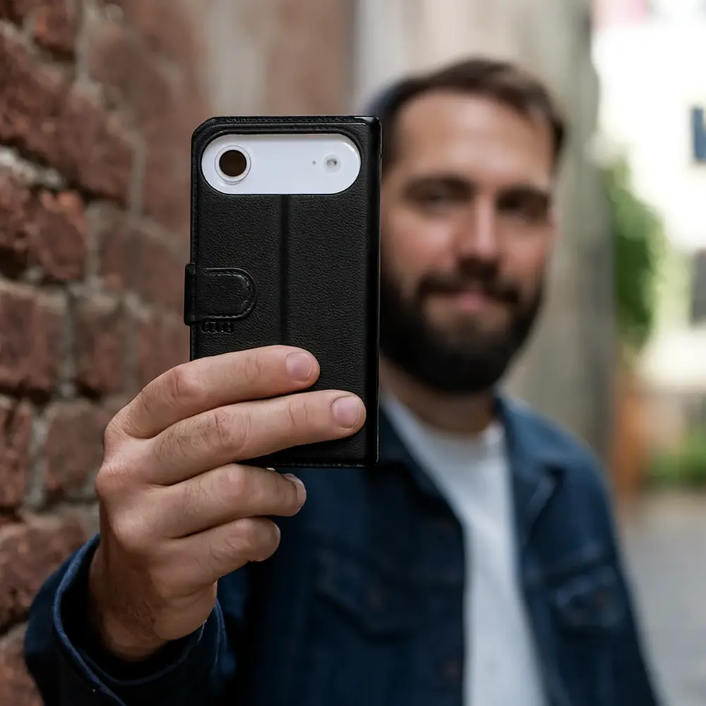 ShieldCase® ShieldCase iPhone Air Bookcase (zwart) ShieldCase® ShieldCase iPhone Air Bookcase (zwart)