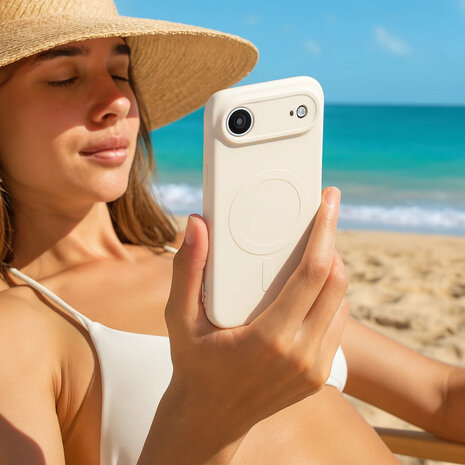 ShieldCase® ShieldCase iPhone Air Siliconen MagSafe back cover (beige)