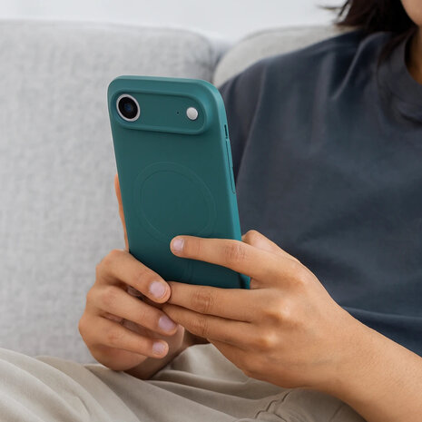 ShieldCase® ShieldCase iPhone Air Siliconen MagSafe back cover (donkergroen)