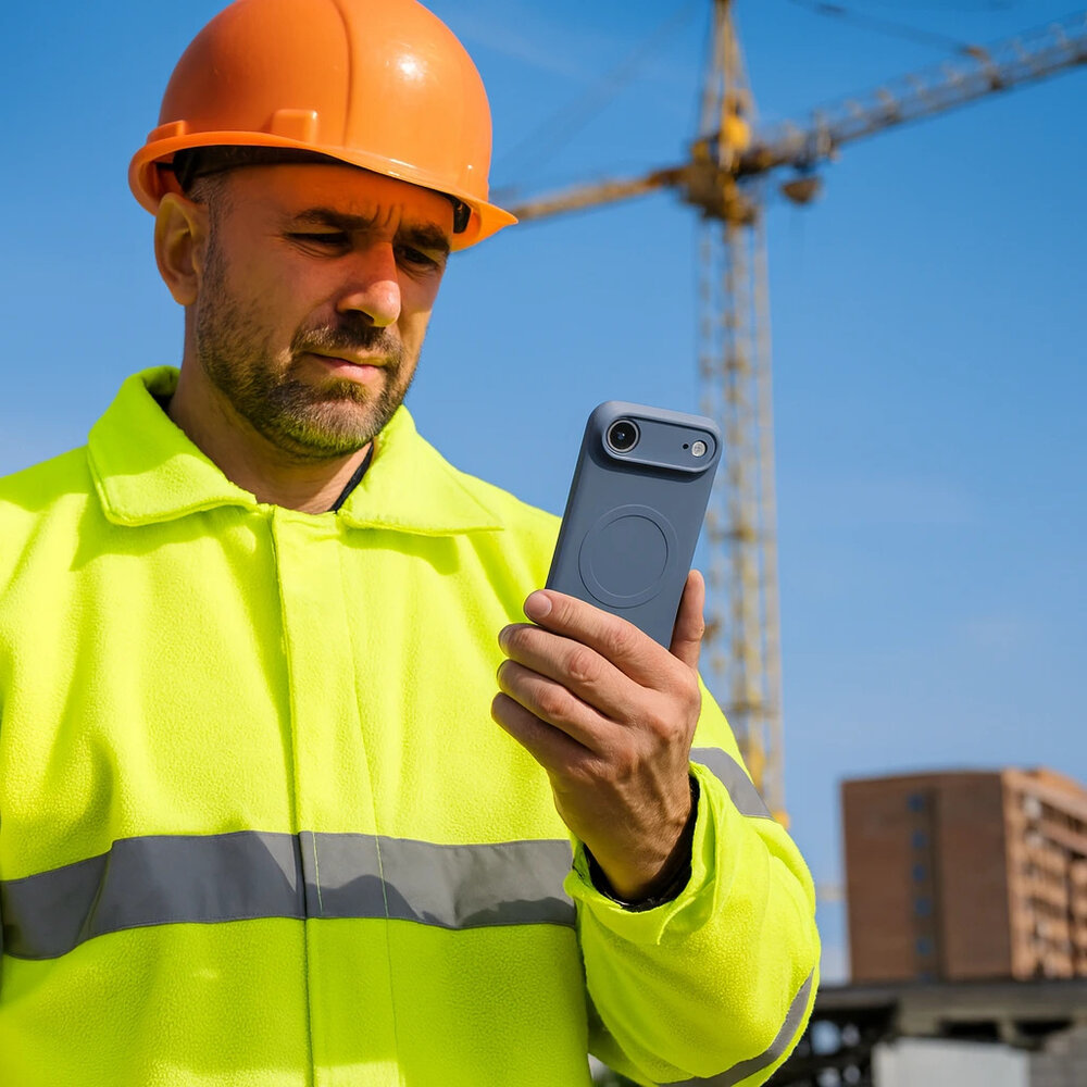 ShieldCase® ShieldCase iPhone Air Siliconen MagSafe back cover (grijs)