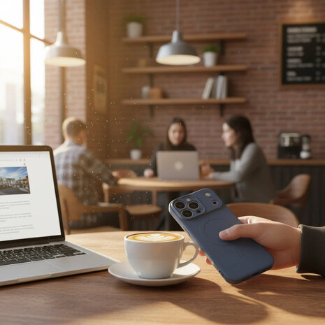 ShieldCase® ShieldCase iPhone 17 Pro Max Siliconen MagSafe back cover (grijs)