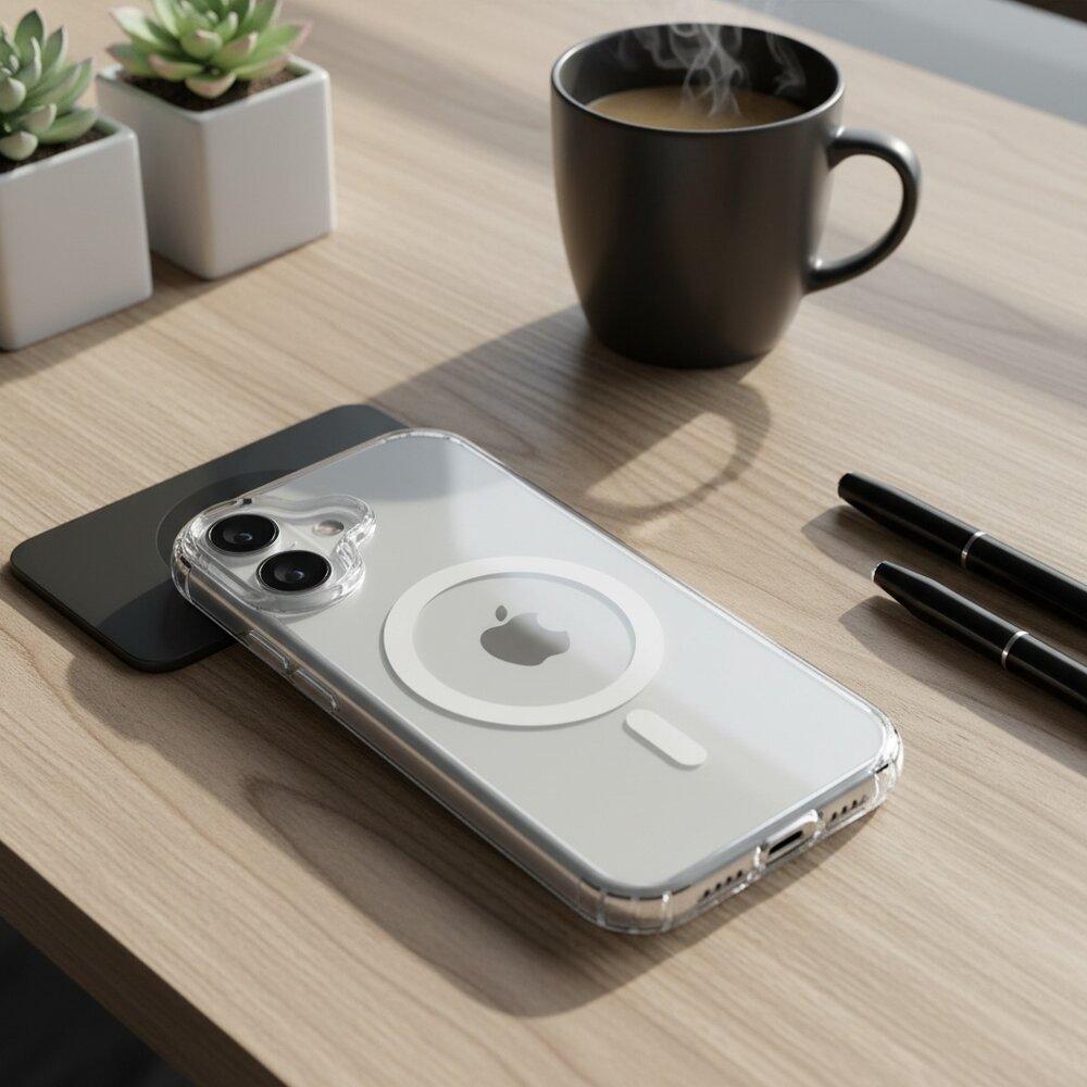 ShieldCase® ShieldCase iPhone 17 transparant MagSafe hoesje