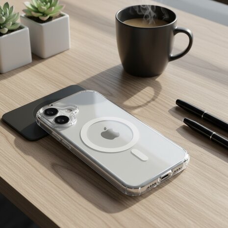 ShieldCase® ShieldCase iPhone 17 transparant MagSafe hoesje
