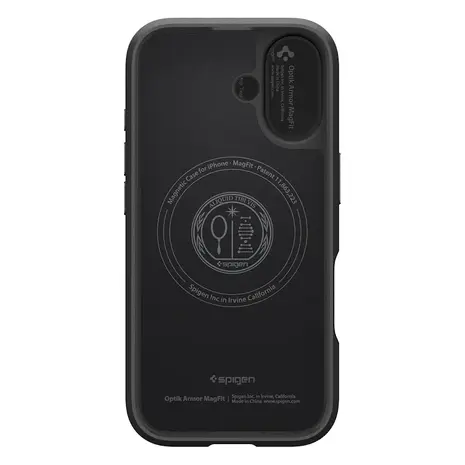 Spigen Spigen iPhone 17 Optik Armor MagSafe hoesje (zwart)