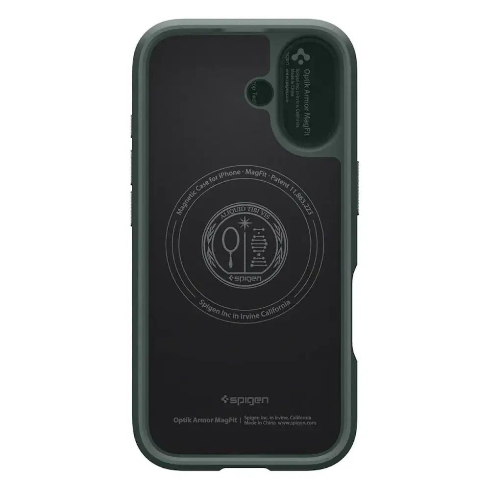 Spigen Spigen iPhone 17 Optik Armor MagSafe hoesje (groen)