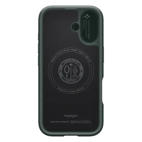 Spigen Spigen iPhone 17 Optik Armor MagSafe hoesje (groen)