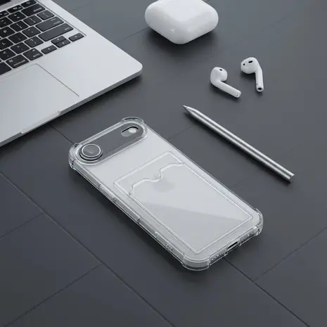 ShieldCase® ShieldCase iPhone Air TPU hoesje met pasjeshouder (transparant) ShieldCase® ShieldCase iPhone Air TPU hoesje met pasjeshouder (transparant)
